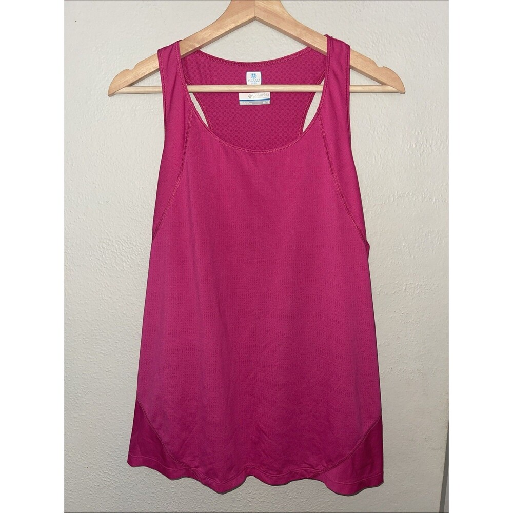 Columbia Omni-Freeze Zero Tank Top Womens XL Pink Racerback Cooling Athletic